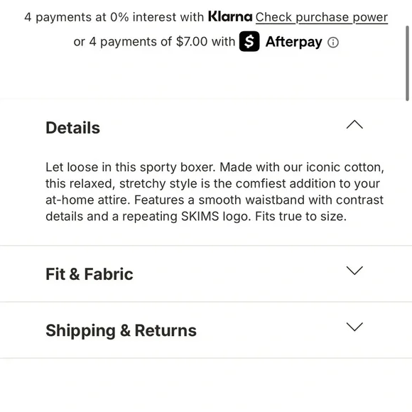 NEW Skims Cotton Rib Loose Boxers - Picture 5 of 7